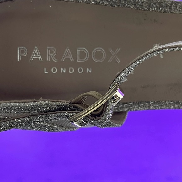 Paradox London Sonya Champagne Ankle Strap Heel Women's Shoe Size 9.5‎ W - Picture 7 of 8